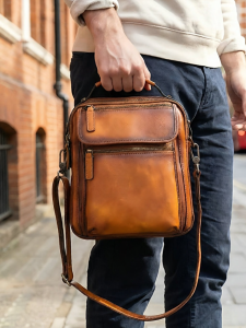 BOLIAO | Top Layer Cowhide Soft Leather Retro Multi-purpose Bag