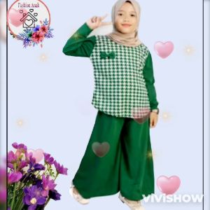 GAMIS ANAK MOTIP POLKADOT