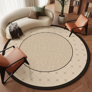 Luxurious French Round Rug for Living Room Bedroom