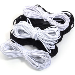 2/2.5/3MM Strong Elastic Rope White/black High-Quality Elastic Rope Rubber Band Sewing Garment Craft for DIY Sewing Accessories