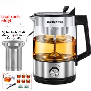 Bộ Ấm Trà Thủy Tinh Tự Động 1L Trà Đen Trà Hoa Trà Dưỡng Sinh Thiết Bị Nấu Trà Thiết Bị Nấu Trà Bằng Thủy Tinh Bếp Nấu Trà
