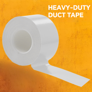 White Heavy Duty Tape Waterproof No Residue - White Duct Tape Heavy Duty Waterproof for Home DIY B2B Projects and Repairs