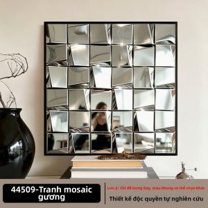 YASISHA | Tranh Trang Trí Kim Loại Gương Mosaic 3D Minimalist