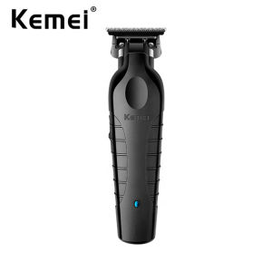 Kemei KM-2299 Cordless Trimmer Type-c Rechargeable Electric Hair Clipper Barber Zero Gapped Finish Hair Cutting Machine 7000RPM