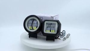 1/2pcs Motorcycle LED Angel Eye Work Light Bar Spot Lamp Offroad Car Boat Truck SUV Pickup 12V 24V Driving Fog Lamp Headlight