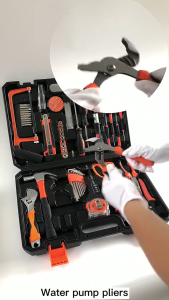 New 102-Piece General Household Tool Kit with Plastic Toolbox Case - High-Quality Hand Tools for Home Improvement