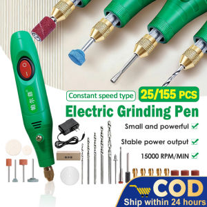 Original Carving Drill Set 25/155pcs Mini Drill Power Tools 12V Electric Drill Grinder Variable Speed Rotary Engraving Pen for Jade Carving Metal Polishing and Milling Polishing with HSS Saw Blade/Felt Wheel/Twisy Drill Bit/Grinding Stone