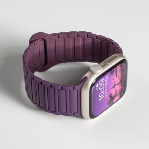 Silicone Strap for Apple Watch 46mm 42mm 49mm 45mm 41mm 44mm 40mm Magnetic Band for IWatch Ultra 3/2 Series 11 10 9 8 7 6 SE 5