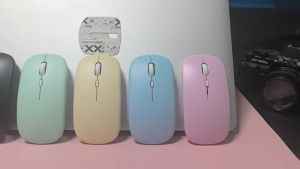 Bluetooth-Compatible Mouse Marcaron Computer Laptop Optical Mouse Wireless for iPad Samsung Tablet Universal Mice Noiseless