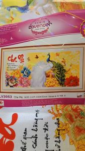 Tranh thêu chữ thập Cha Mẹ 222835
