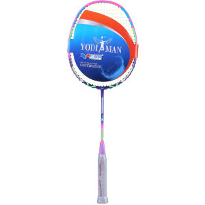 YODIMAN | Short Handle Lightweight Carbon Fiber Childrens Badminton Racket