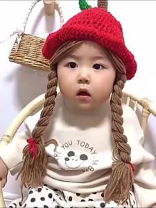 Mũ Len Móc Len Hình Bà Già Dễ Thương Mũ Cosplay Cho Bé Gái Mũ Chụp Ảnh Mùa Thu Đông Phụ Kiện Tóc Trẻ Em Màu Trơn Dành Cho Bé 4-6 Tuổi