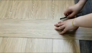 50PCS Wood Grain Floor Sticker Thickened Waterproof Vinyl Base Mat Sticker (91.44x15.24cm)