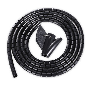 Dụng Cụ Quản Lý Dây Cáp Xoắn Ốc Linh Hoạt 15M Bộ Tổ Chức Dây Máy Tính 16mm Ống Bảo Vệ Bằng Nhựa Kẹp Giữ Dây