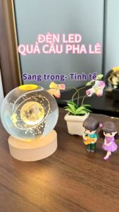 [50 mẫu] [Đế + Quả Cầu] Đèn Ngủ 3D Quả Cầu Pha Lê Phát Sáng Quà Tặng Sinh Nhật Quà Lưu Niệm Qùa Tặng Giáng Sinh