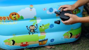 kolam renang anak jumbo petak karet bahan tebal 2.1M kolamrenang anak besar murah Inflatable Swimming Pool For Kids ukuran besar