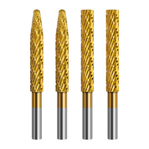 SONGQI | Titanium-coated High Speed Steel Rotary Burr Files Multifunctional Grinding and Polishing Drill Bits