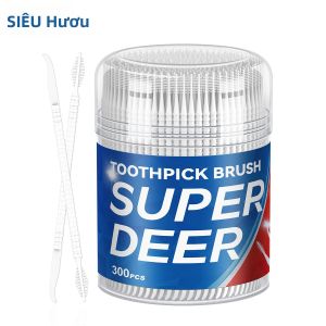 300 Chiếc Bàn Chải Kẽ Răng Nhựa Dùng Một Lần Đóng Hộp Tăm Chỉ Nha Khoa Dụng Cụ Vệ Sinh Răng Miệng Cho Người Lớn Sử Dụng Tại Nhà