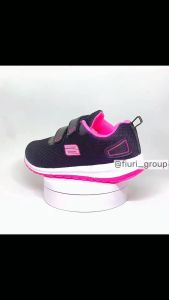 FIURI - Ando - ZORA VELCRO 29-36 HITAM PINK - Sepatu Kets Wanita-Sepatu Sneakers Wanita-Sepatu Olahraga Sport Wanita-Sepatu Casual-Sepatu Jogging Lari Fitness Gym Senam Wanita-Sepatu Anak Perempuan Cewek-Sepatu Sekolah Bertali SD SMP SMA