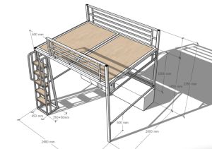 Loft bed customize Singapore extra large size