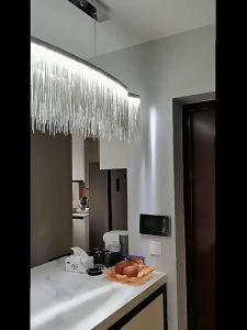 Nordic Postmodern Art Chandelier Creative Living Room Luxury Long Tassel Chandelier Dining Room Bedroom LED Decorative Lamp ﻿