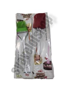 kuas spatula silikon transparan/kuas kue silicon