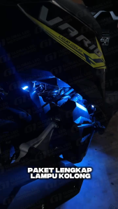 WERACE Paket Lengkap Lampu Kolong COB 6 LED Motor Modul Kedip Dimmer Siap Pakai Lengkap Saklar Kabel