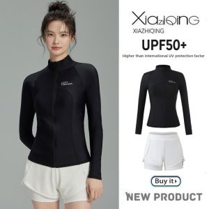 XIAZHIQING | UPF50+ Surfing Diving Rash Guard Womens Quick-dry