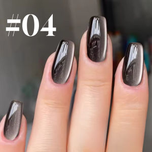 MIANEL 12ml 1-8pcs Black Nails Whitening Cat Magnetic Gel Nail Polish Glass Bead Nail Polish White Nails Pink Nails For Nail Art