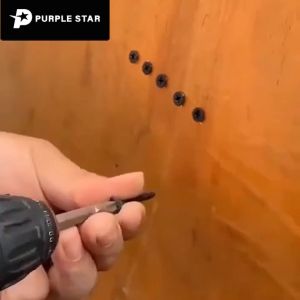 Purple Star 48V Upgraded Cordless Hammer Drill Driver Eelctric Impact Drill Drive Rechargeable Screwdriver Hand Drill Lithuim Power Tool for DIY work Complete Accessories