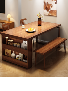 ZHUOHE | Modern Vintage Combination Dining Table with Chairs and Sideboard
