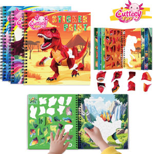 Montessori Sticker Book By Number For Kids Ages 3-8 Educational Busy Puzzle Book With Story Creative Toys For Toddlers Gift