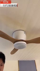 Inverter Ceiling Fan with LED Light and Remote 42 Inches Big Size Reverse Electric Ceiling Fan for Living Room Modern Design 3 Color Silent 6 Speed Wind