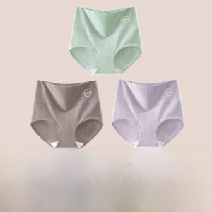 miiow | High Waist Pure Cotton Womens Underwear Triangle Shorts Anti-Bacterial Abdomen Lifting Butt Enhancing Comfortable Daily Wear
