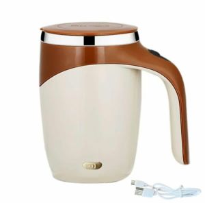 Rechargeable self stirring mug stainless steel automatic mug cawan kacau sendiri coffee cup auto mixing mug