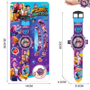 Anime KPop Demon Hunter peripheral Projection Watch 24 Images Childrens Electronic Luminous Toy Christmas gifts for children