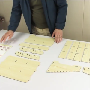 12 Susun Alat Servis HP / Management Box / Rak Kayu Multifungsi