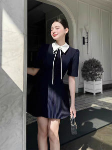 French Style Polo Collar Dress Slimming