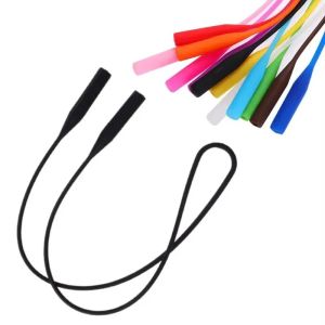 1/2PCS Adjustable Silicone Eyeglasses Straps Sunglasses String Ropes Glasses Chain Sports Band Holder Elastic Anti Slip Cords