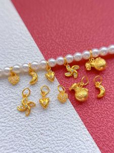 Gold Plated S925 Antique Silver Pendant Bracelet Necklace Small Windmill Moon Heart Arrow Design Fashionable Jewelry Accessory