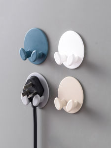 Creative and Powerful Viscose Hook Kitchen Wall Hanging Key Plug Sticking Hook Socket Power Cord Storage Bracket