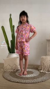 Two Mix Piyama Anak Perempuan - Baju tidur anak - Setelan anak 1 - 8 tahun 4075