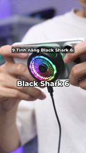 [Chính Hãng] [BH12T] Black Shark Magcooler 6 Đen Quạt tản nhiệt gaming App Điều Chỉnh Mode AI 25W Làm Mát Từ Tính BR60