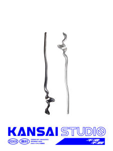 Kansa New Folded Metal Hairpin Womens Simple Modern Chinese Style Summer Hair Accessories Hair Chopssticks  Outlined