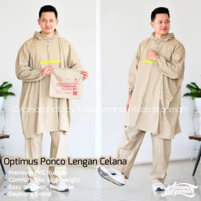 OPTIMUS PONCO LENGAN CELANA JUMBO MANTOL JAS HUJAN PVC