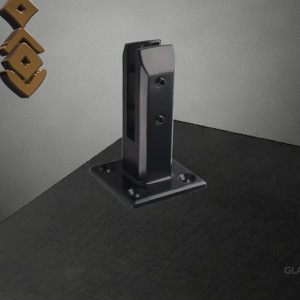 Penjepit Kaca Spigot Panel Pagar Kaca Black Glass Clamp