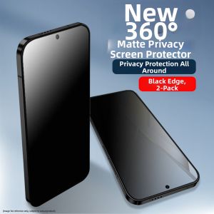 JLD | 360-Degree Matte Anti-Peep Privacy Screen Protector Full-Screen Drop-Proof Fingerprint-Resistant