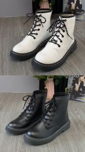 PINKEY P271 Sepatu Boots Martin Wanita Premium Quality - Free Box