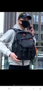 Balo siêu cute nam nữ có USB 2 màu Gulari cam nổi bật [CLIP GỐC-SIÊU RẺ]