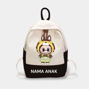 LABUBU ransel sekolah TK SD tas ransel anak anak perempuan laki-laki tas ransel costom nama tas ransel murah tas ransel mengaji merah hitam pink biru